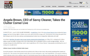 Angela Brown CEO of Savvy Cleaner Takes the Clutter Corner Live - Fox54