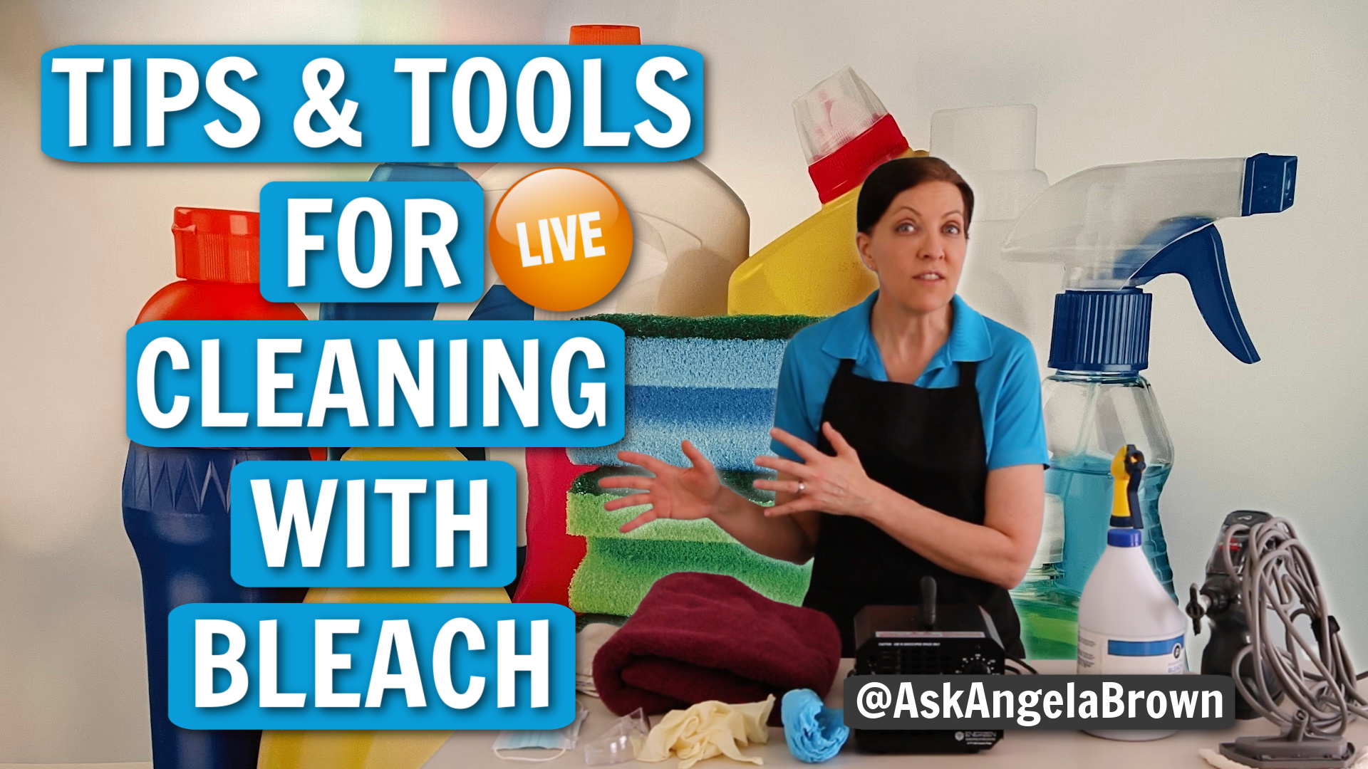 Tips and Tools for Cleaning with Bleach Angela Brown Live