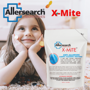 X-Mite by Allersearch Young Girl on Carpet