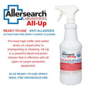 All-Up Allersearch Laboratories Ready to Use Pre Spray Directions