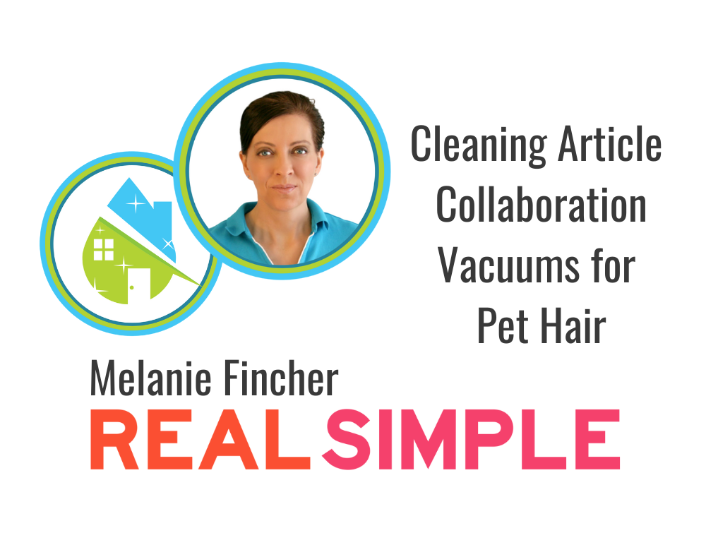Angela Brown Collaborates with Melanie Fincher Real Simple on Article about Best Vacuums for Pets