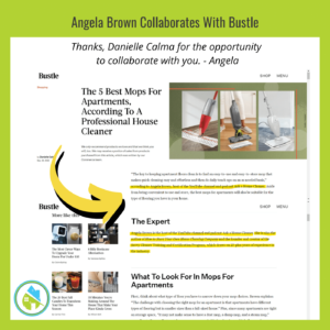 Angela Brown Collaborates with Danielle Calma Bustle Apartment Mops