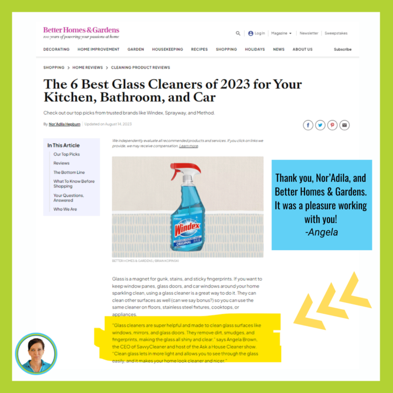 Angela Brown and Nor'Adila Hepburn BH&G The 6 Best Glass Cleaners of 2023 for Your Kitchen, Bathroom, and Car -