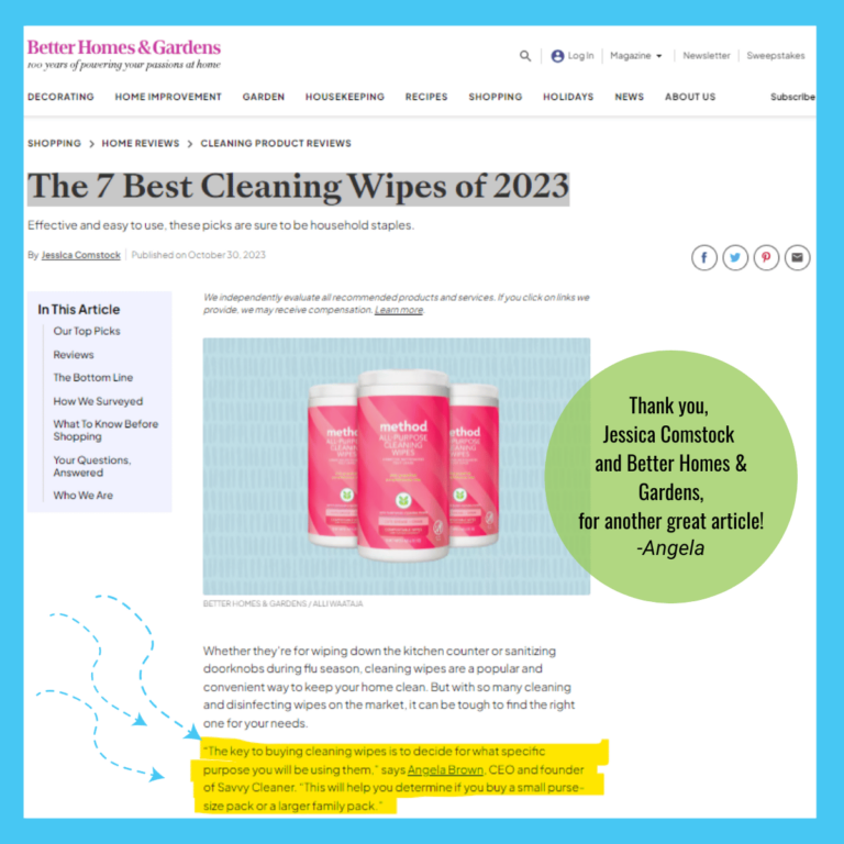 Jessica Comstock BH&G Cleaning Wipes